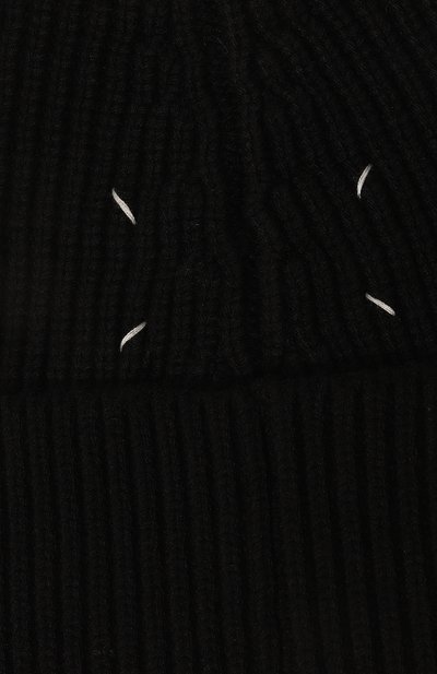 Шапка из хлопка и шерсти MAISON MARGIELA черного цвета по цене 31150 руб., арт. S50TC0051/S17791, фото 3 Шапка из хлопка и шерсти MAISON MARGIELA, арт. S50TC0051/S17791, фото 3