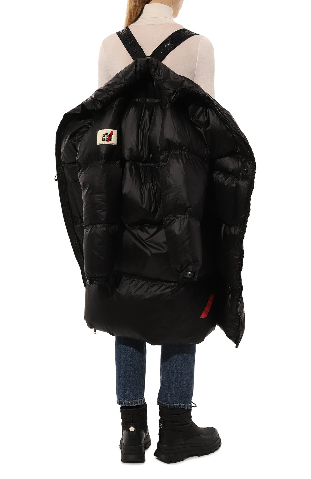 Пуховик AFTER LABEL черного цвета по цене 79950 руб., арт. ABERDEEN/N051, фото 6 Пуховик AFTER LABEL, арт. ABERDEEN/N051, фото 6
