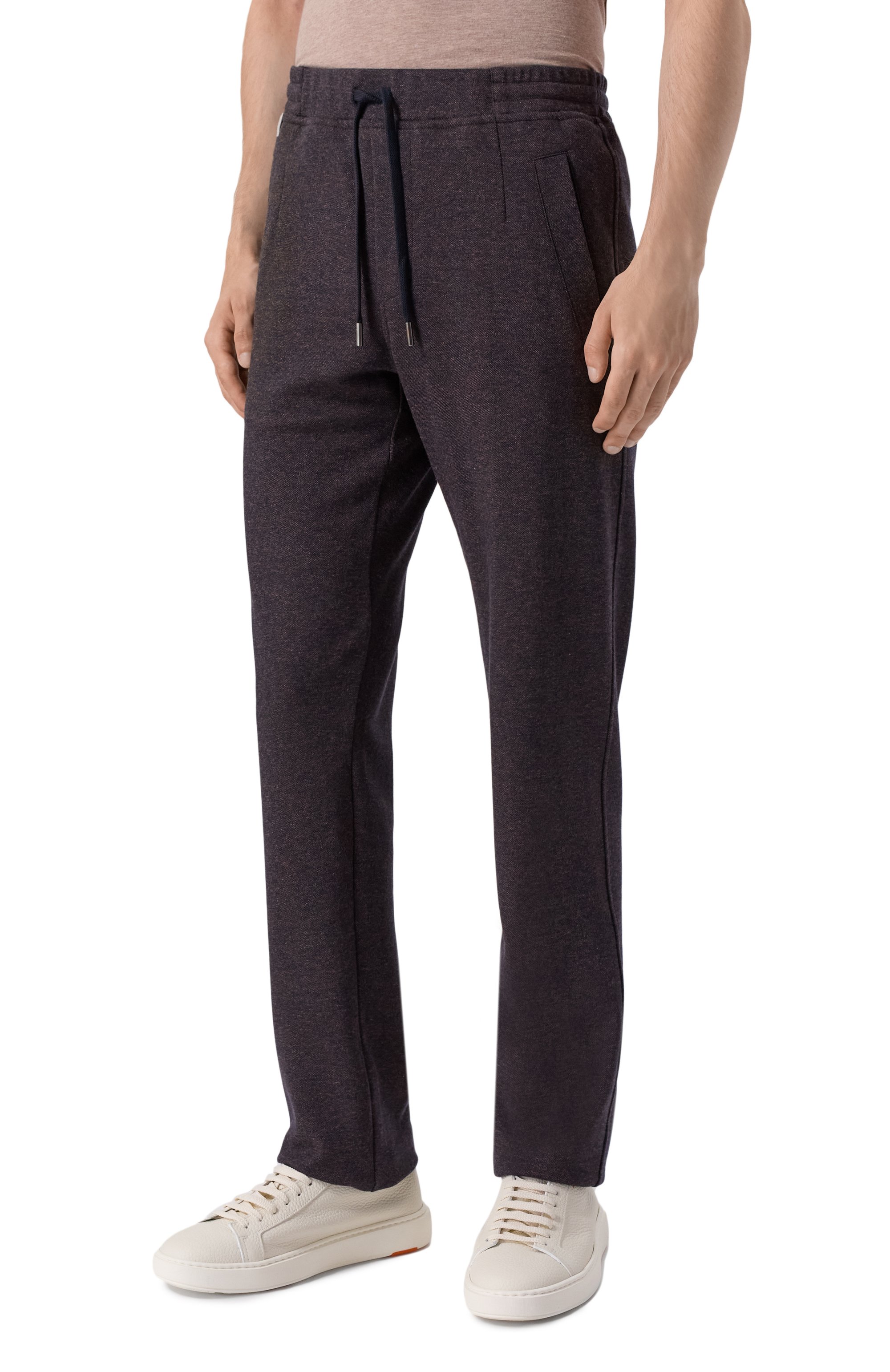 Брюки из шерсти и хлопка CAPOBIANCO темно-синего цвета по цене 58300 руб., арт. 19M701.PU00./56, фото 3 Брюки из шерсти и хлопка CAPOBIANCO, арт. 19M701.PU00./56, фото 3