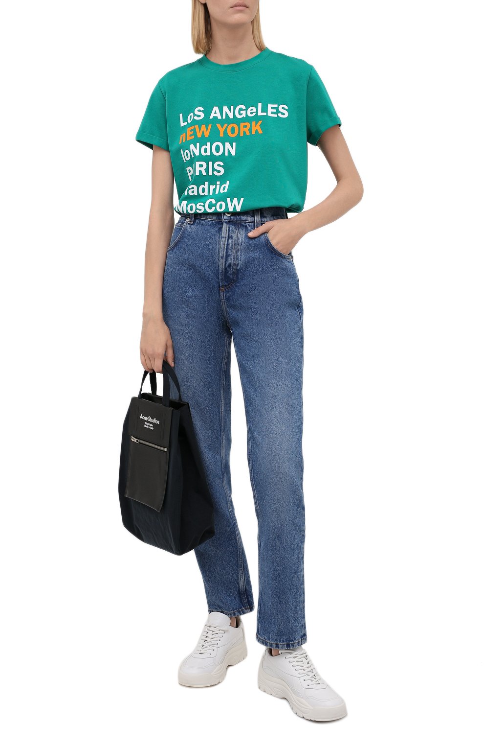 Хлопковая футболка SEVEN LAB, арт. T21-nEW YORK GO emerald, фото 2