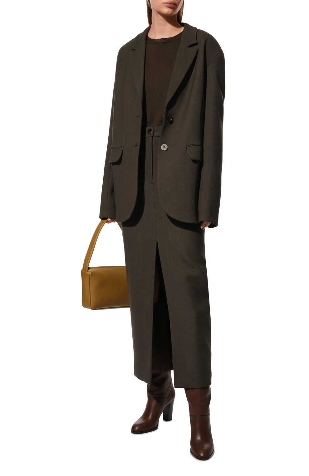 Жакет LESYANEBO зеленого цвета по цене 48000 руб., арт. FW22/H-637A/M, фото 2 Жакет LESYANEBO, арт. FW22/H-637A/M, фото 2