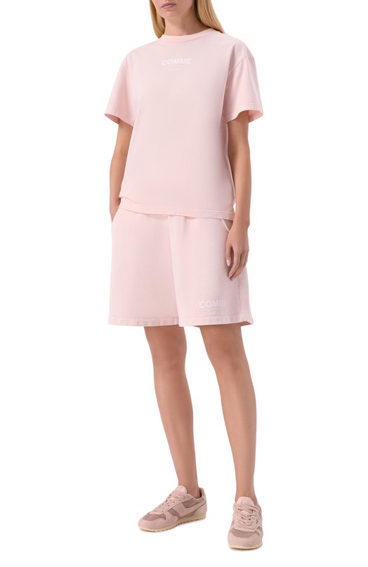 Хлопковые шорты Comme des Fuckdown CFABW01585 Розовый  CFABW01585 Фото 2