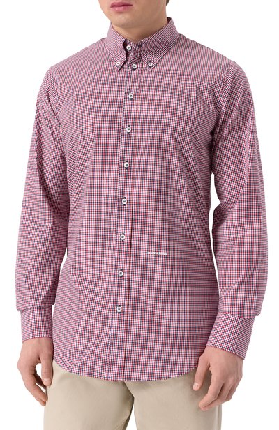 Хлопковая рубашка DSQUARED2 разноцветного цвета по цене 67300 руб., арт. S74DM0892/D35162, фото 3 Хлопковая рубашка DSQUARED2, арт. S74DM0892/D35162, фото 3