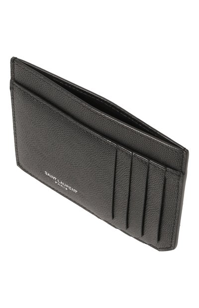 Кожаный футляр для кредитных карт SAINT LAURENT черного цвета по цене 25950 руб., арт. 607914BTY0N, фото 3 Кожаный футляр для кредитных карт SAINT LAURENT, арт. 607914BTY0N, фото 3