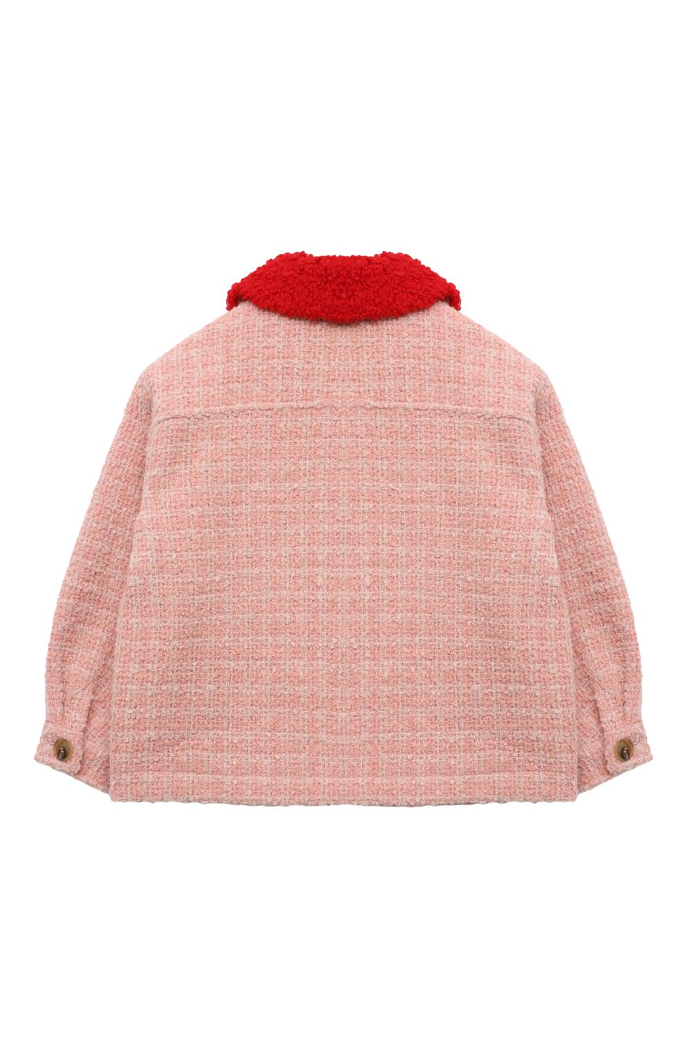 Твидовый жакет MC2 SAINT BARTH светло-розового цвета по цене 25200 руб., арт. STBK B0NNIBELL JR/00264G, фото 2 Твидовый жакет MC2 SAINT BARTH, арт. STBK B0NNIBELL JR/00264G, фото 2