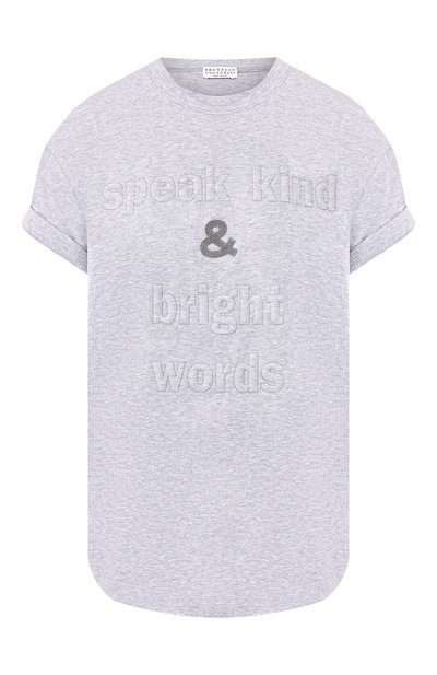 Хлопковая футболка BRUNELLO CUCINELLI, арт. M0T18BG400, фото 1