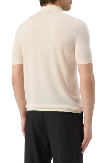 Поло из шерсти и шелка KITON, арт. UMM059201, фото 4