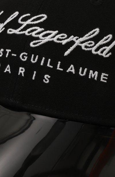 Хлопковая бейсболка KARL LAGERFELD KIDS, арт. Z30163, фото 3