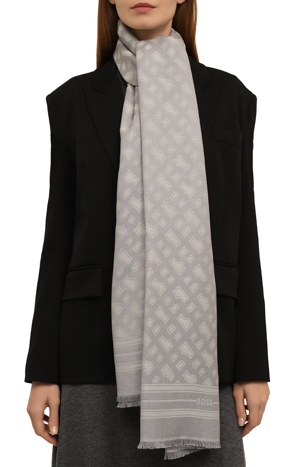 Палантин из шерсти и вискозы BOSS, арт. 50521379, фото 2