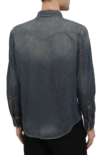 Джинсовая рубашка SAINT LAURENT, арт. 597059/Y880U, фото 4