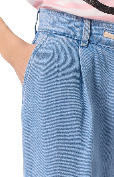 Джинсы 7 FOR ALL MANKIND голубого цвета по цене 29950 руб., арт. JSIDC860TS, фото 5 Джинсы 7 FOR ALL MANKIND, арт. JSIDC860TS, фото 5