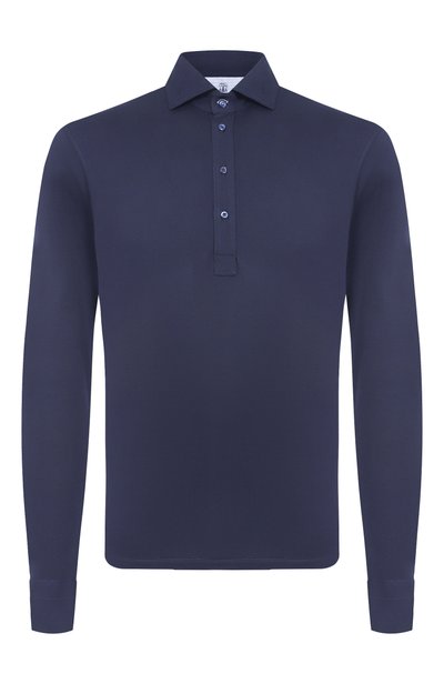 Мужское поло из шелка и хлопка BRUNELLO CUCINELLI, арт. MH8363914