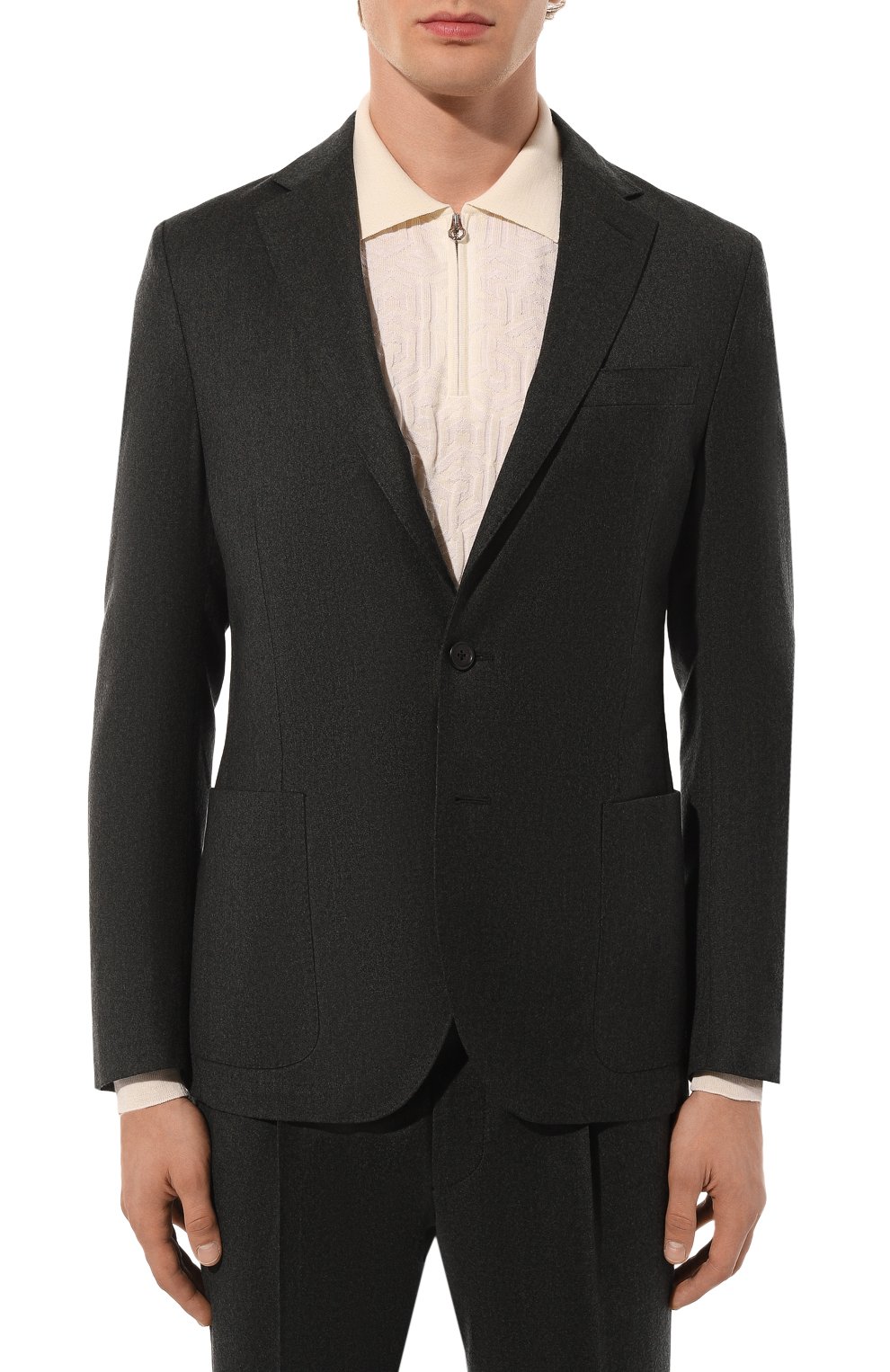 Шерстяной костюм CORNELIANI темно-зеленого цвета по цене 164500 руб., арт. 94X007-9418400_SET, фото 3 Шерстяной костюм CORNELIANI, арт. 94X007-9418400_SET, фото 3