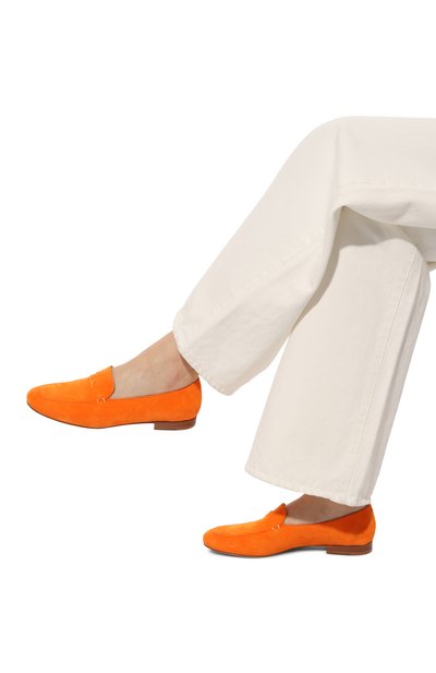 Замшевые лоферы KITON, арт. D57808N01008, фото 3