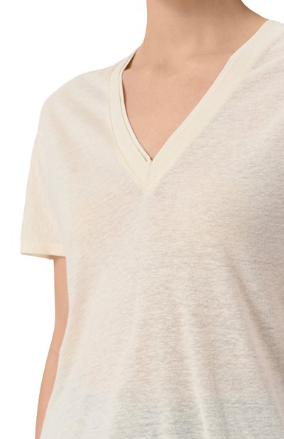 Футболка из вискозы и льна BOSS, арт. 50537543, фото 5