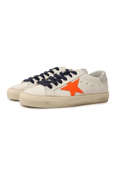 Кожаные кеды may GOLDEN GOOSE DELUXE BRAND, арт. GTF00112.F003299, фото 1