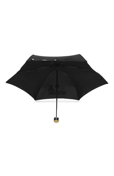 Складной зонт MOSCHINO черного цвета по цене 8755 руб., арт. 8061-SUPERMINI, фото 3 Складной зонт MOSCHINO, арт. 8061-SUPERMINI, фото 3