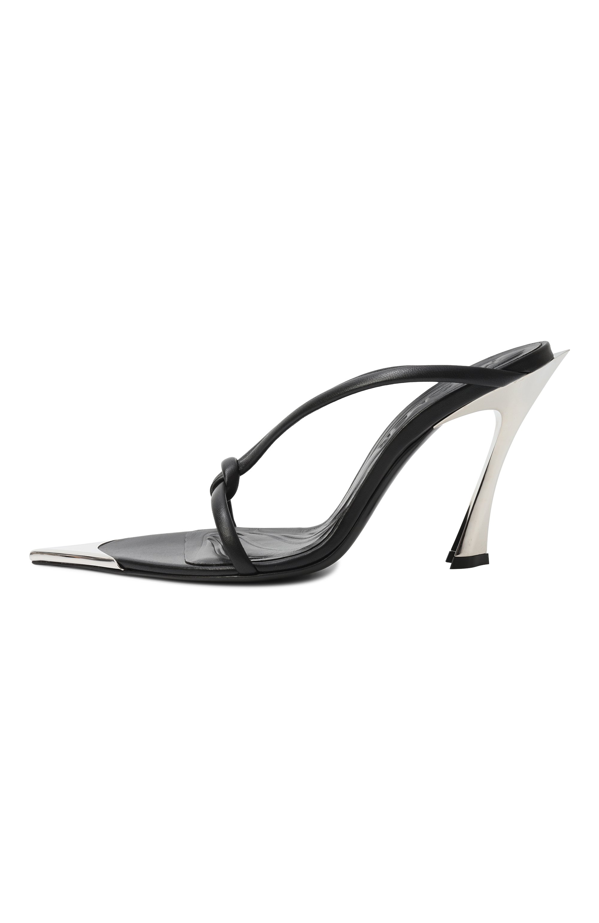 Кожаные мюли fang 95 MUGLER, арт. MUWSS25SC130_SL001, фото 4