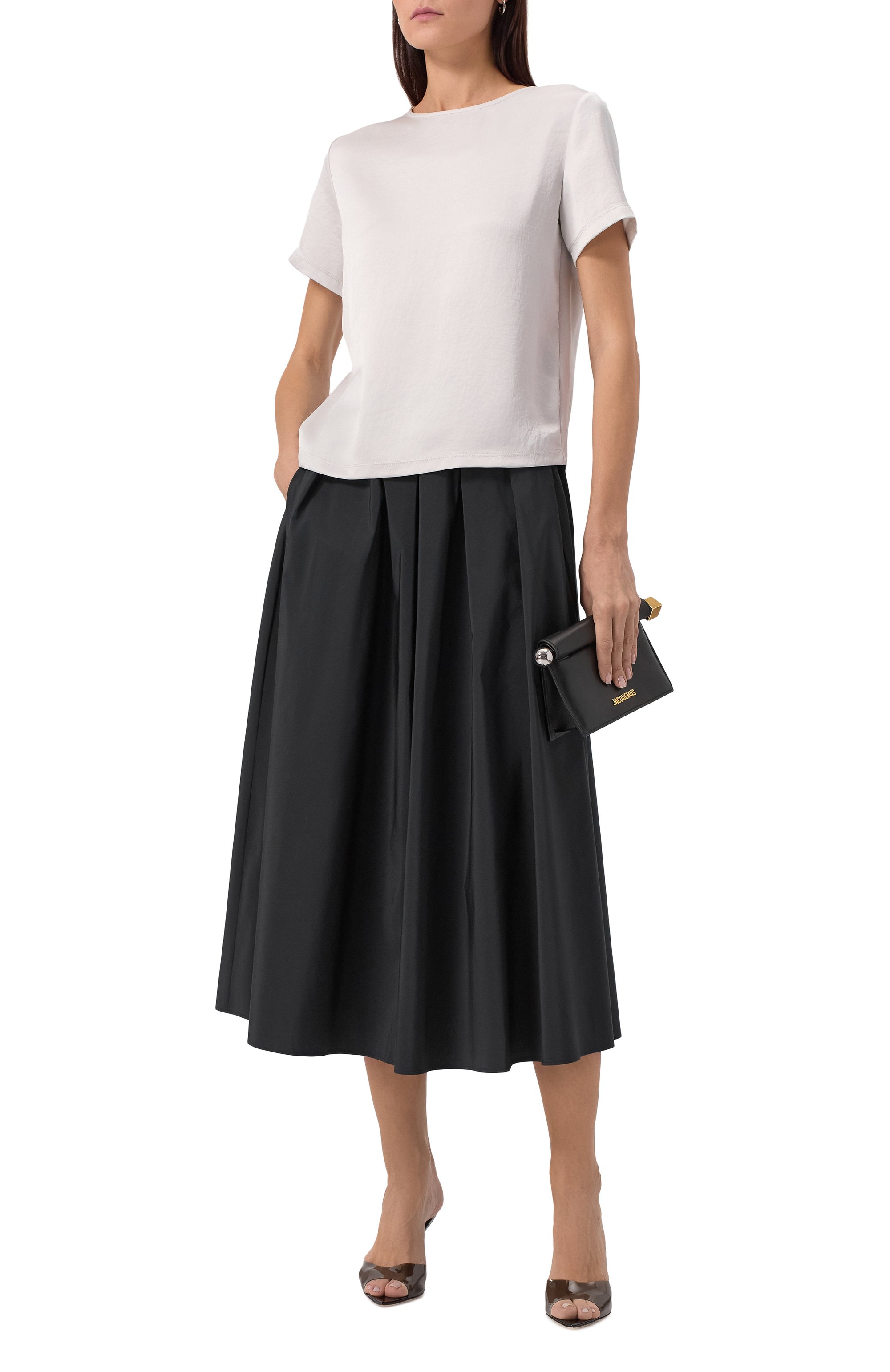 Юбка WEEKEND MAX MARA черного цвета по цене 25350 руб., арт. CURVAT0, фото 2 Юбка WEEKEND MAX MARA, арт. CURVAT0, фото 2