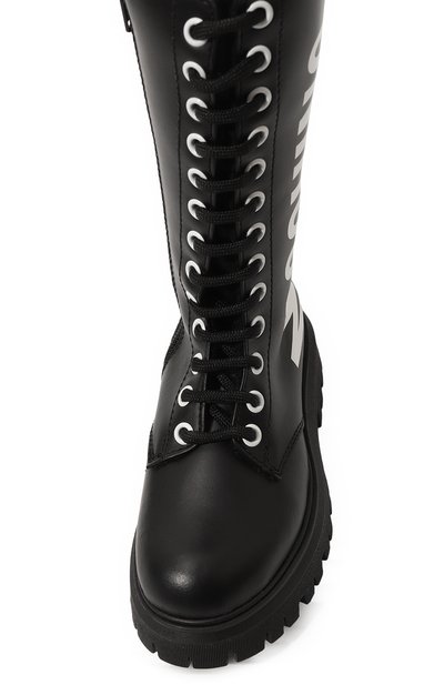 Кожаные ботинки MOSCHINO, арт. 76036/28-35, фото 4