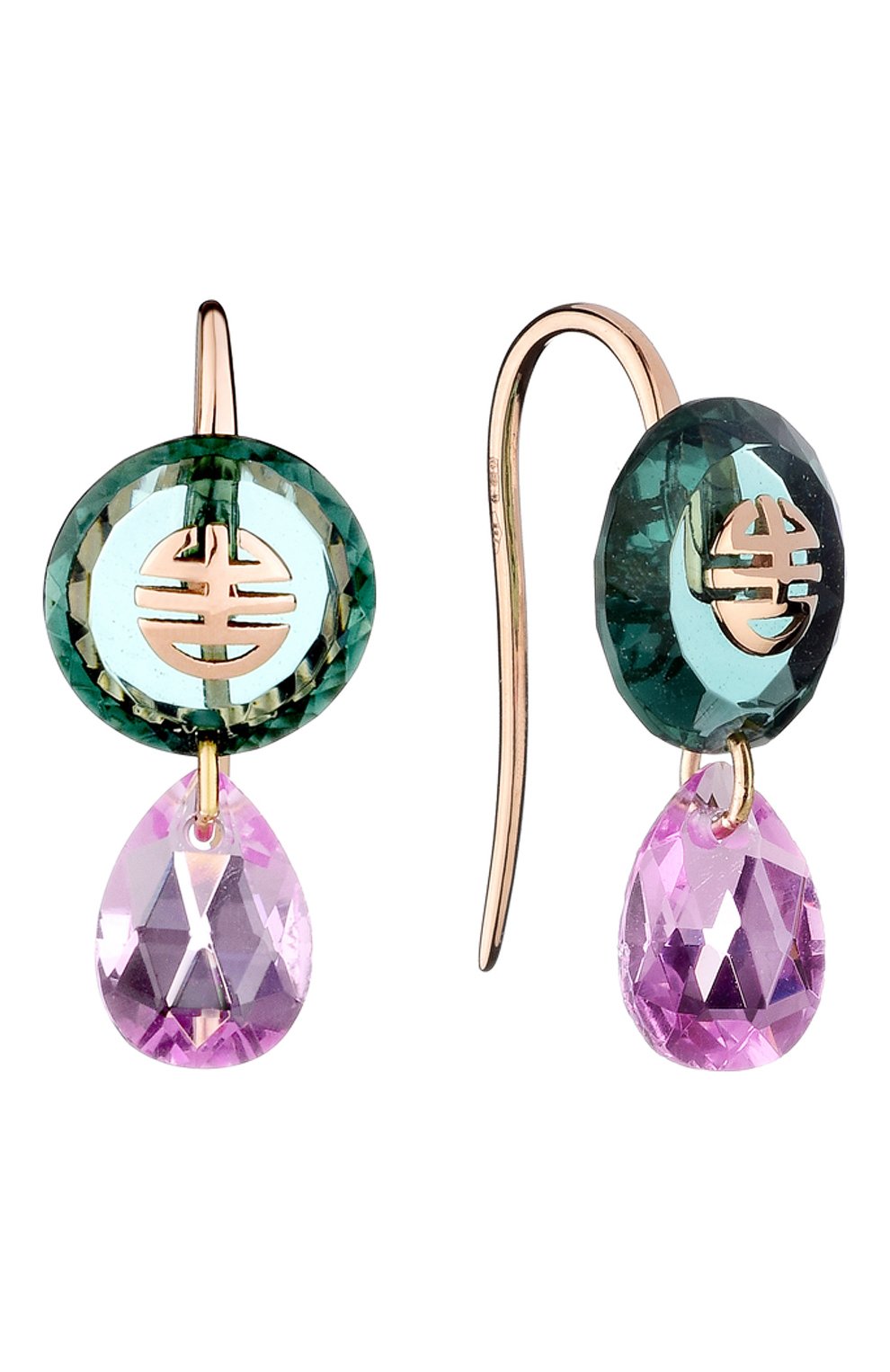 Серьги MIMI бесцветного цвета по цене 99000 руб., арт. O22VDRPH-ZRS, фото 1 Серьги MIMI, арт. O22VDRPH-ZRS, фото 1