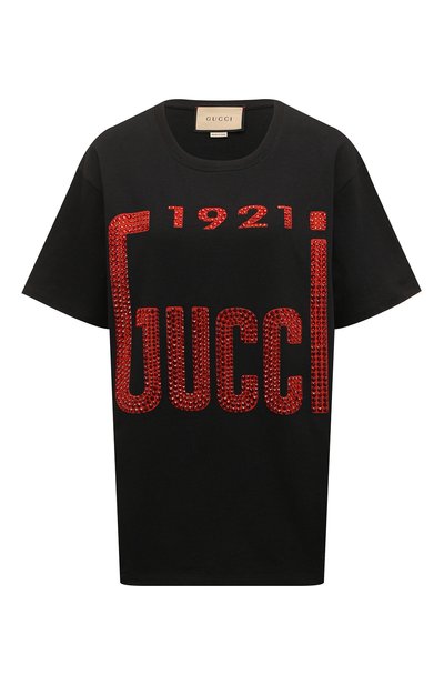 Женская хлопковая футболка GUCCI, арт. 615044/XJD3H