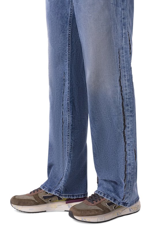 Комбинированные кроссовки Mick Premiata MICK/VAR 7717 Хаки  MICK/VAR 7717 Фото 3