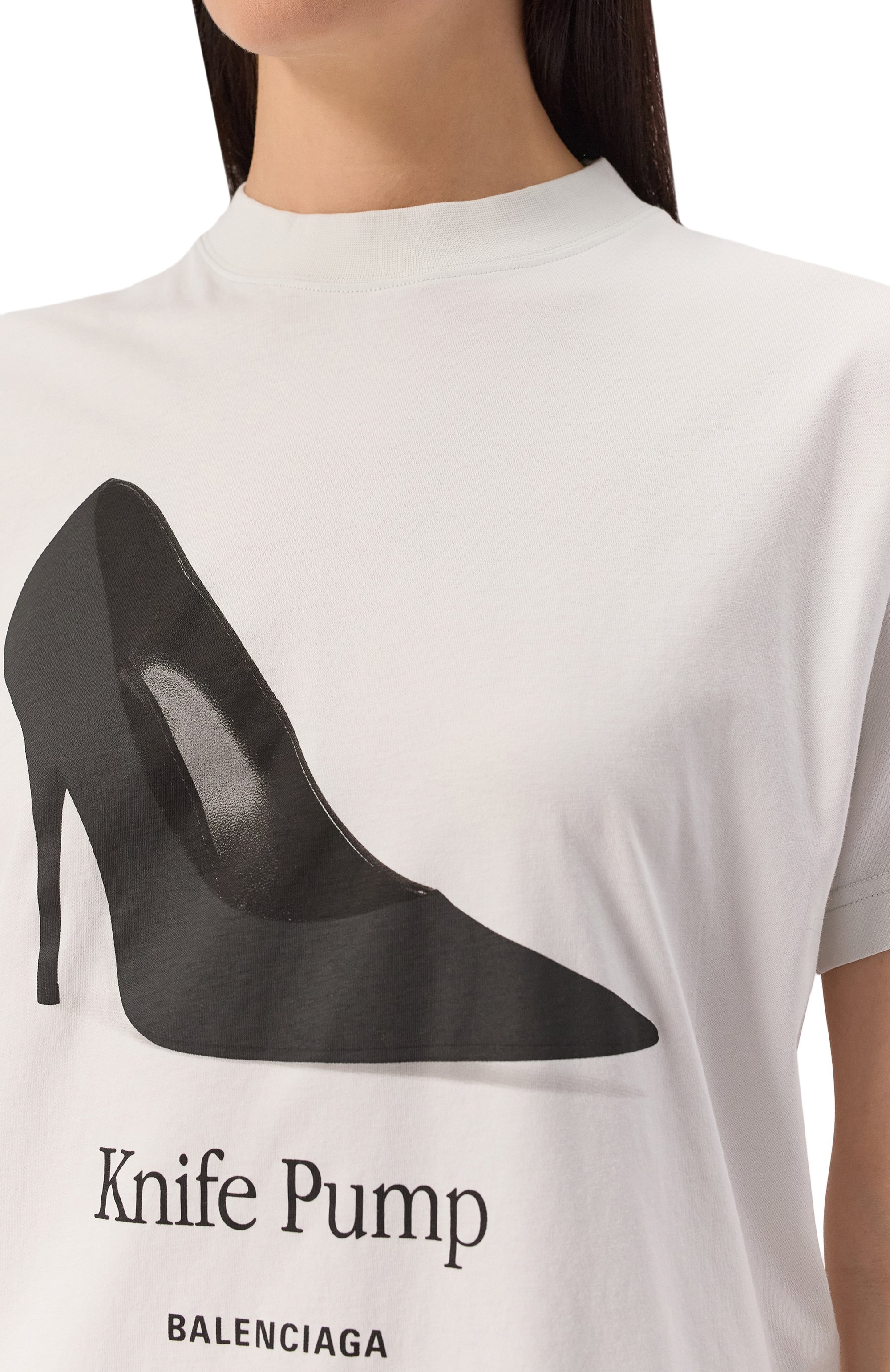 Хлопковая футболка BALENCIAGA, арт. 809122/TSVN4, фото 5