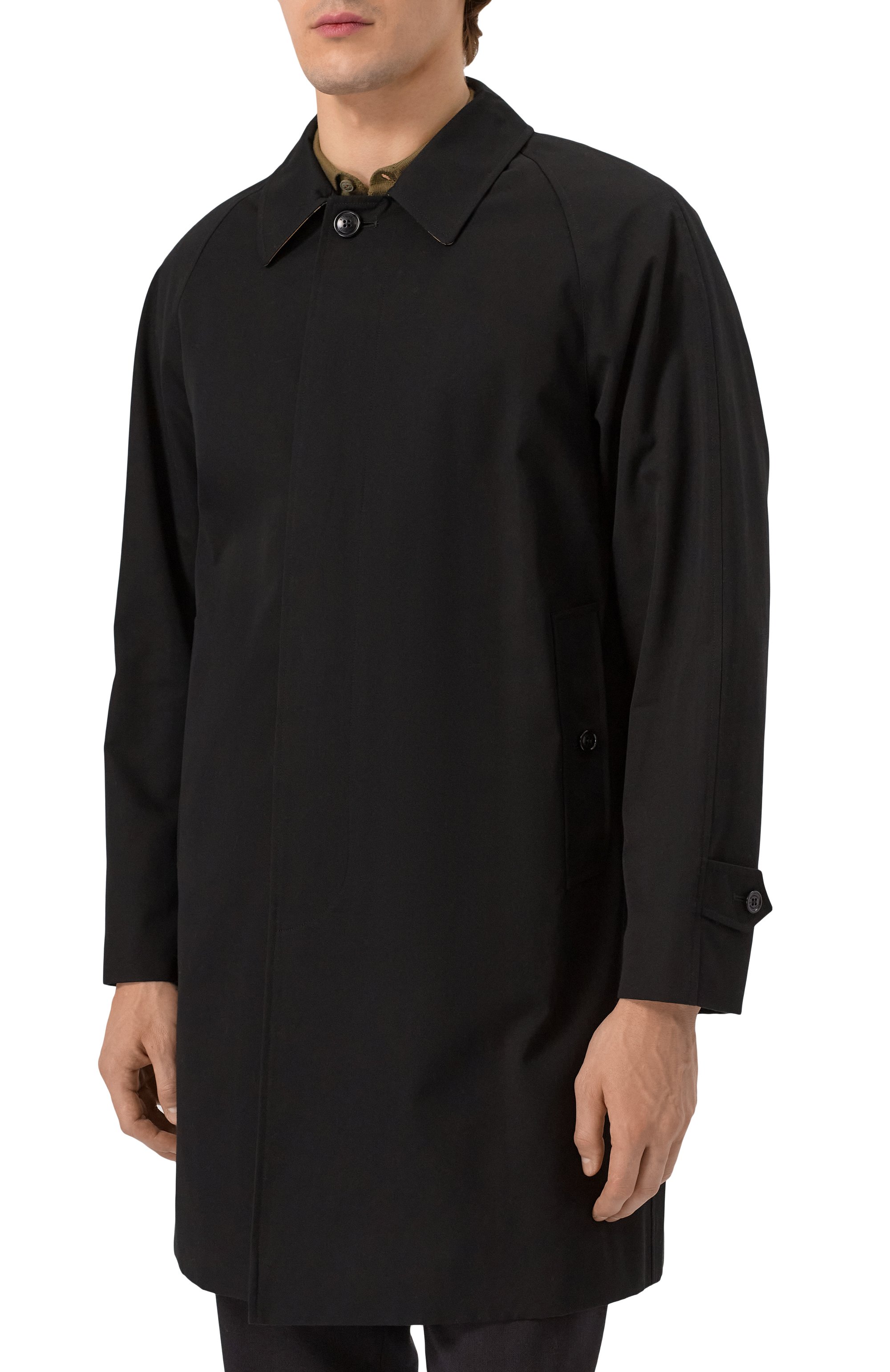 Хлопковый плащ BURBERRY, арт. 8079394, фото 3