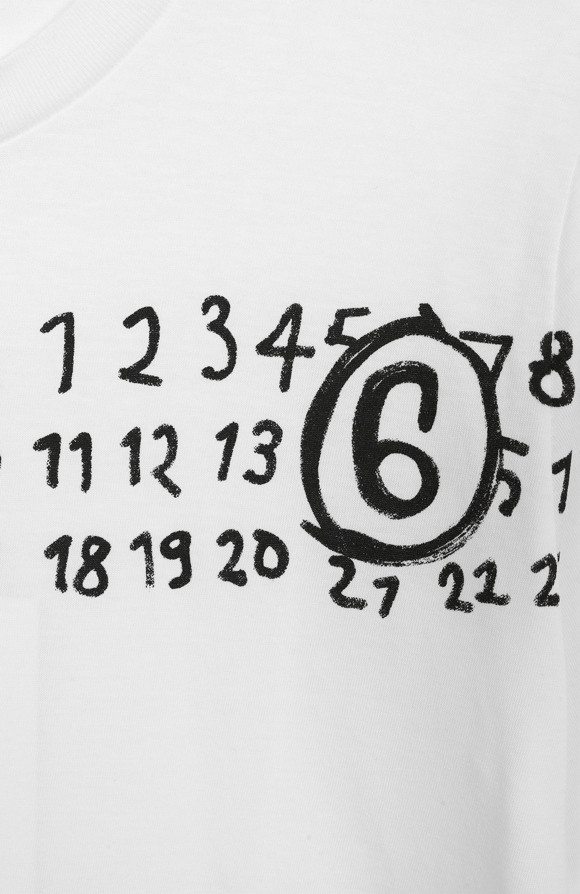 Хлопковая футболка MM6, арт. M60897/MM02Y, фото 3