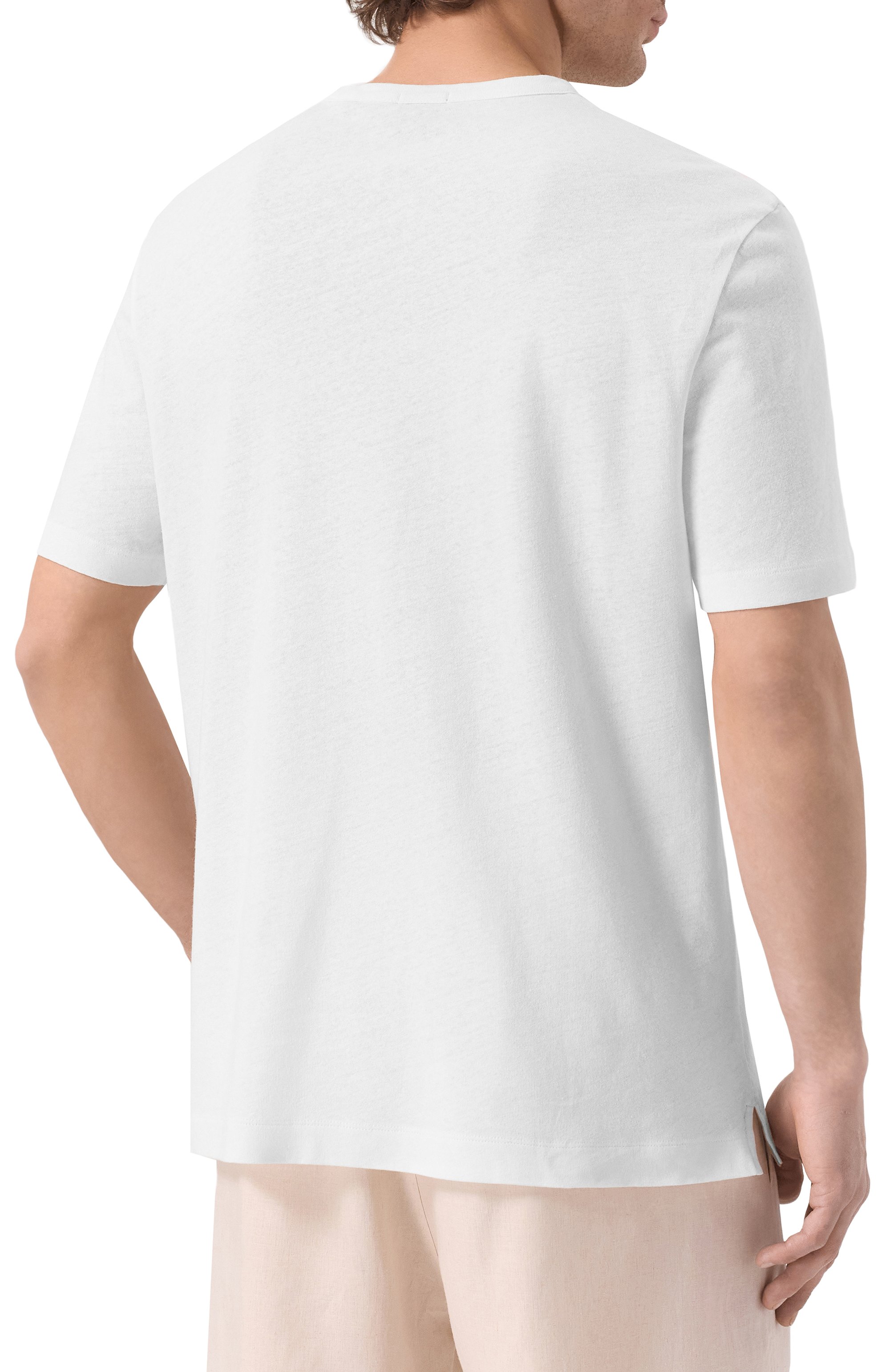 Футболка из хлопка и льна BOSS, арт. 50537498, фото 4