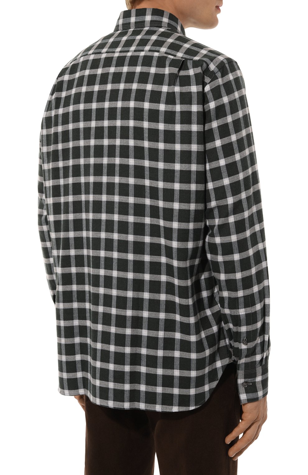 Хлопковая рубашка ZILLI, арт. SP0D01M010013168Q, фото 4