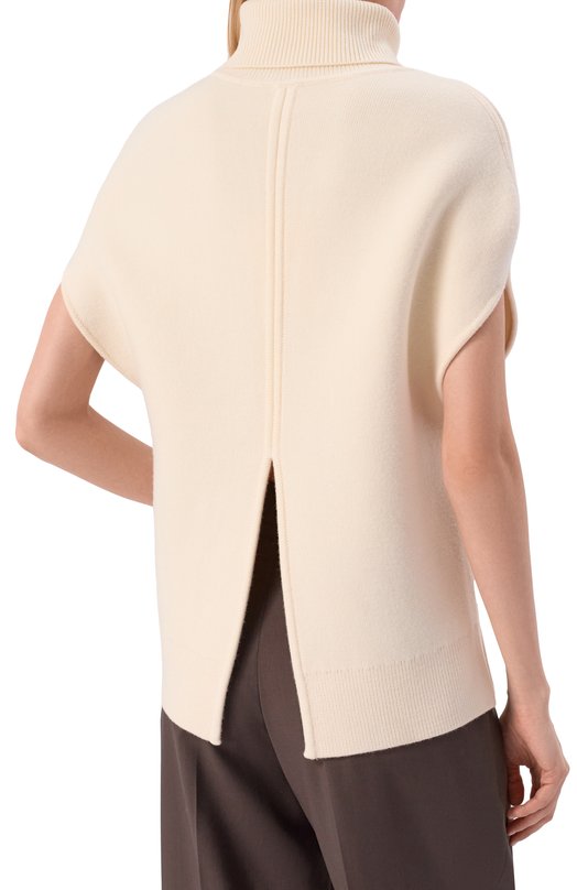 Шерстяной топ TOTEME 261-WRT0573-YA0008 Кремовый  261-WRT0573-YA0008 Фото 4