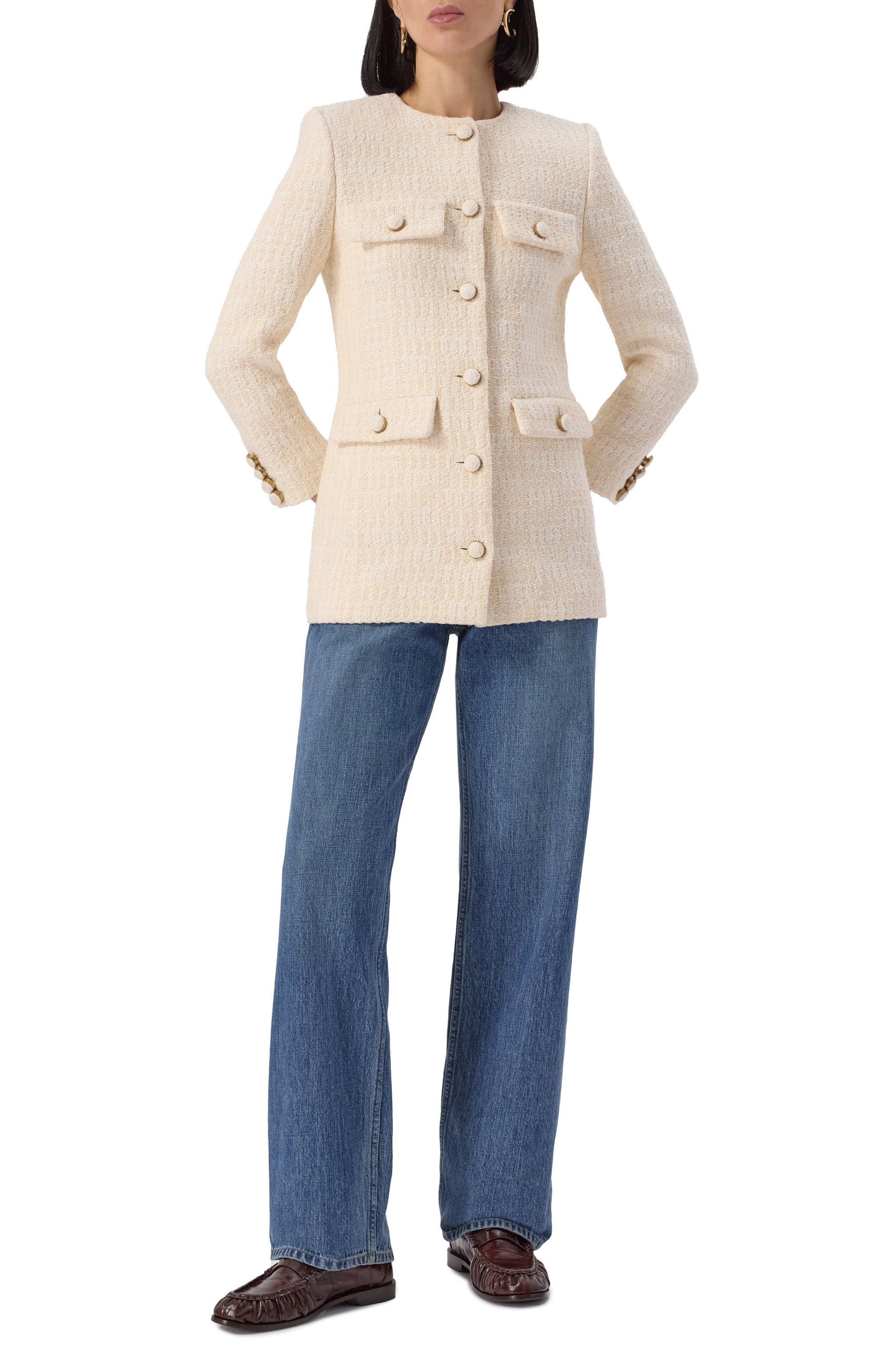 Кожаные пенни-лоферы SAINT LAURENT, арт. 766877/0WXAK, фото 2