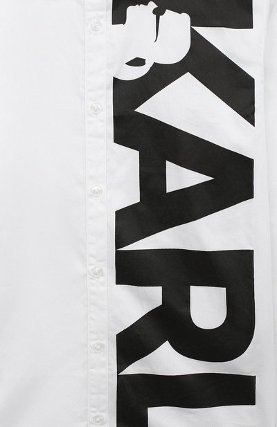 Хлопковая рубашка KARL LAGERFELD KIDS, арт. Z25257, фото 3
