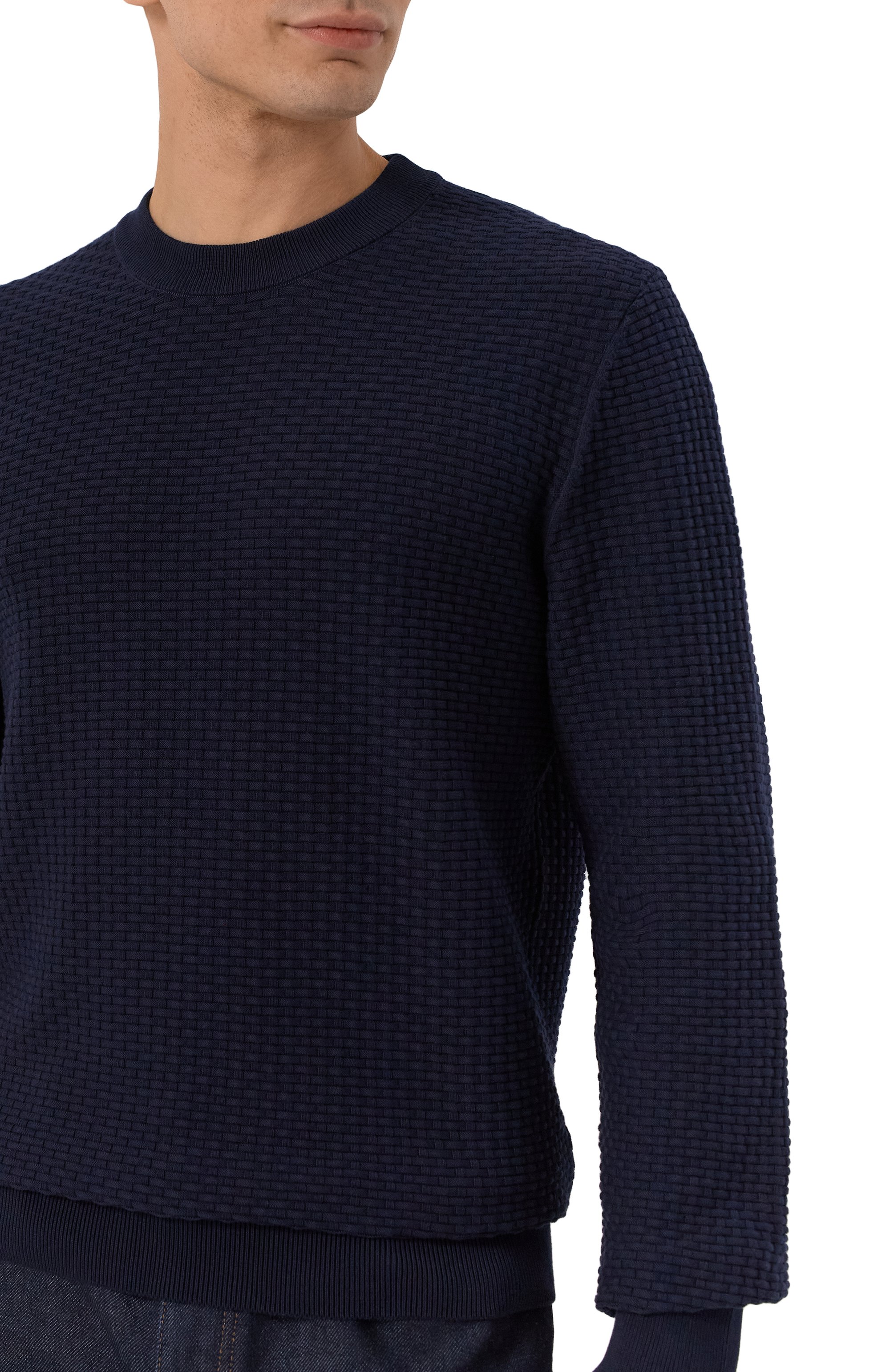 Хлопковый джемпер BOSS, арт. 50545283, фото 5