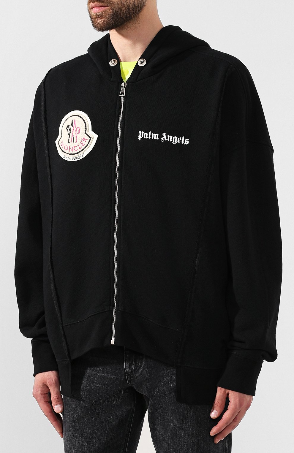 Хлопковая толстовка 8 moncler palm angels MONCLER GENIUS, арт. E2-09L-84001-50-809F5, фото 3
