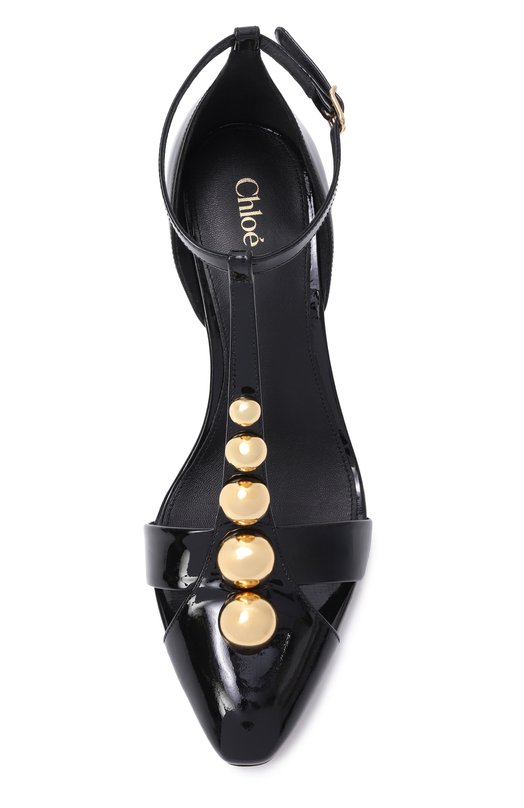 Кожаные туфли Cleia Chloé CH26S16QWC Чёрный  CH26S16QWC Фото 6