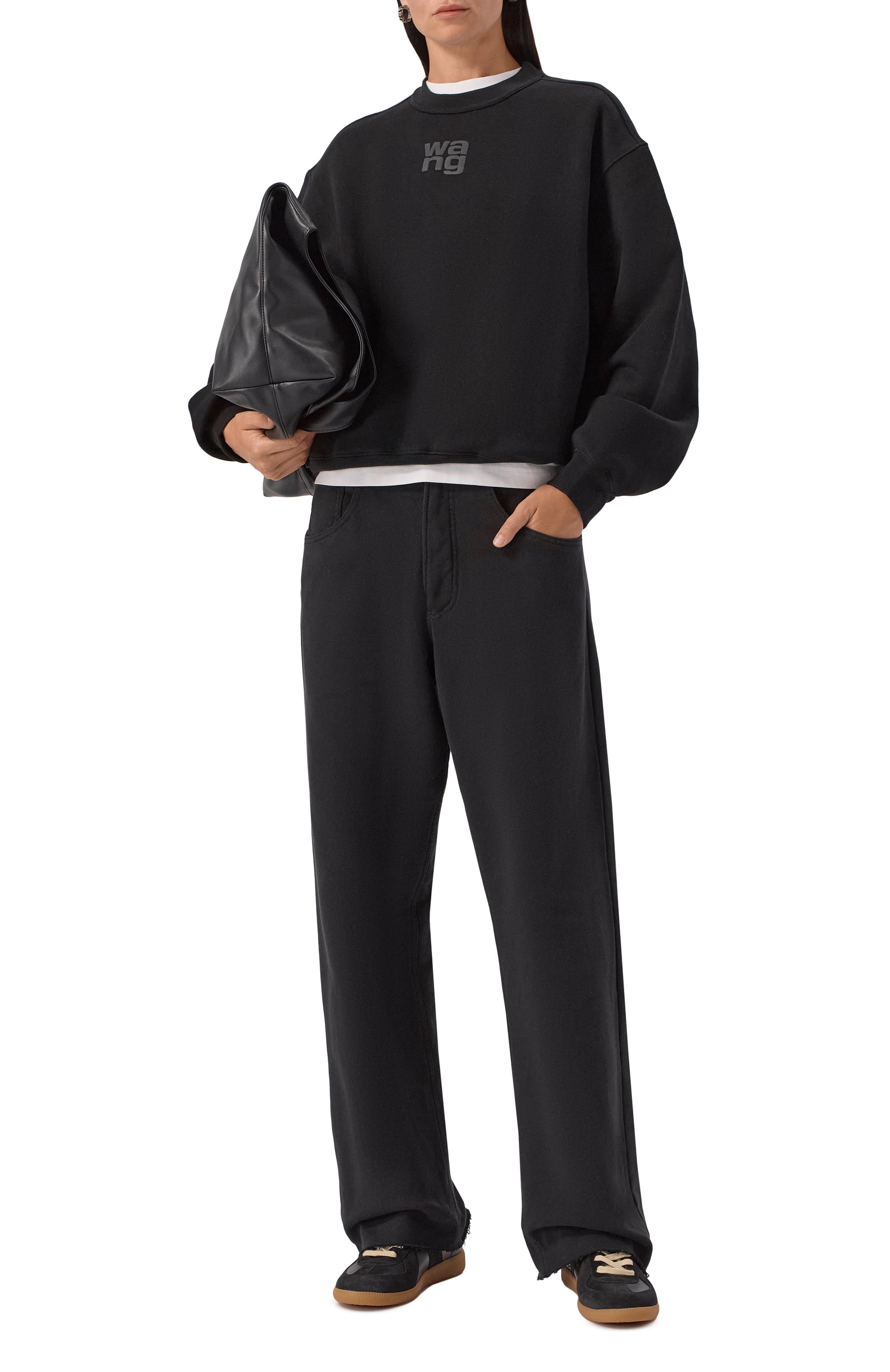 Хлопковый свитшот ALEXANDERWANG.T, арт. 4CC3241508, фото 2