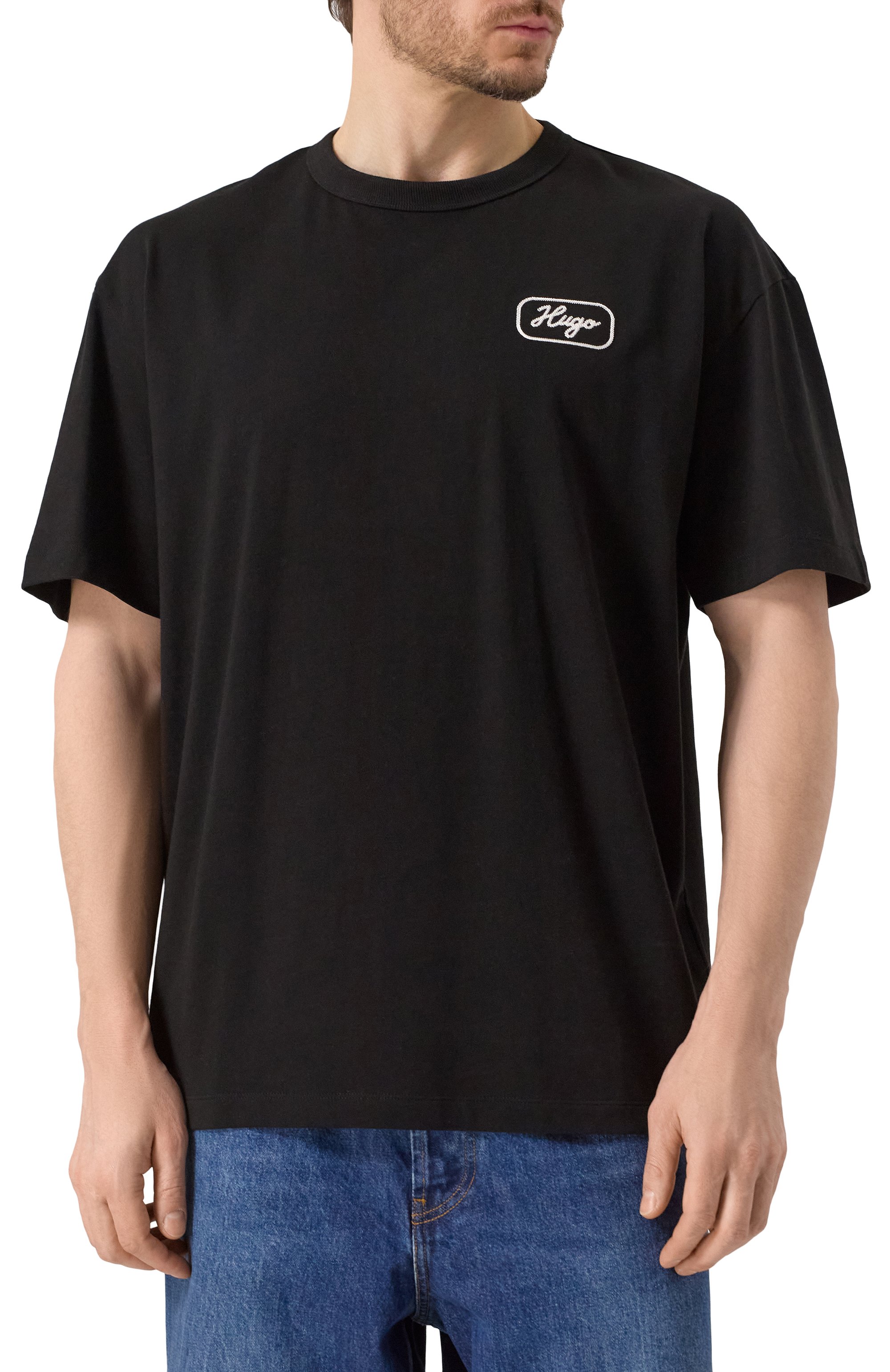 Хлопковая футболка HUGO BLUE, арт. 50534754, фото 3