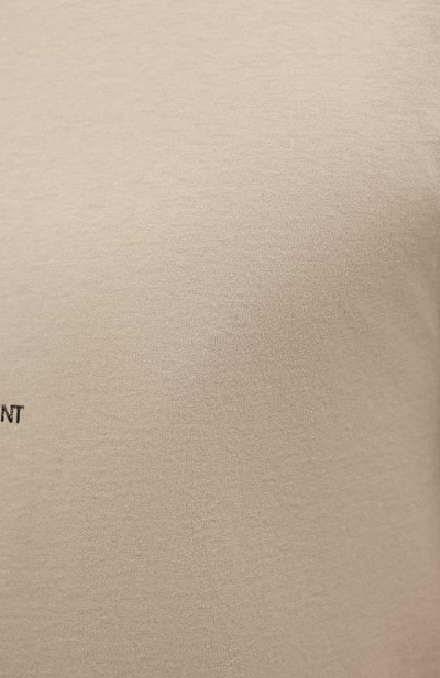 Хлопковая футболка SAINT LAURENT, арт. 648102/YBYL2, фото 5