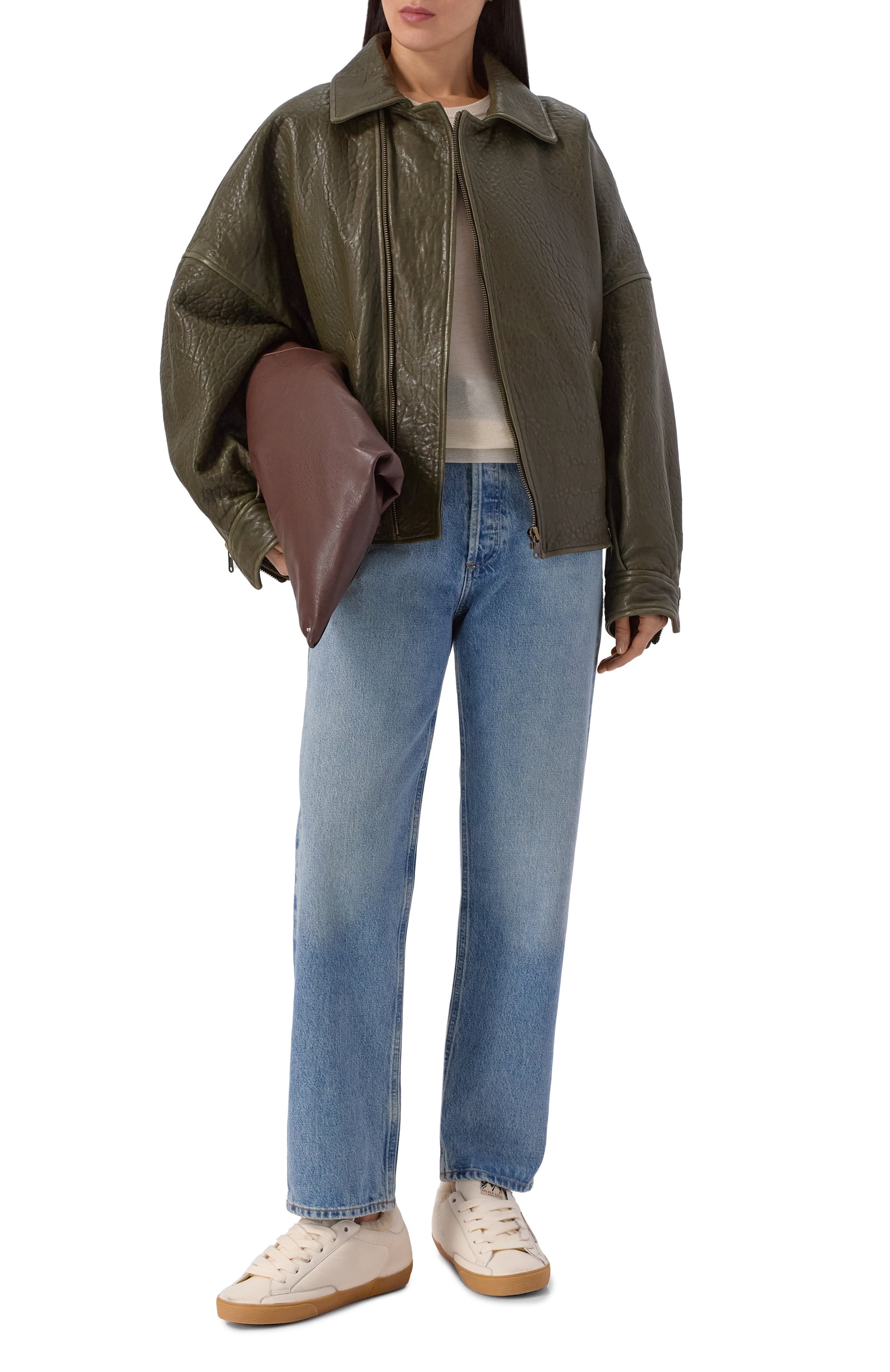 Кожаные кеды super-star GOLDEN GOOSE DELUXE BRAND кремового цвета по цене 84500 руб., арт. GWF00828.F006572, фото 3 Кожаные кеды super-star GOLDEN GOOSE DELUXE BRAND, арт. GWF00828.F006572, фото 3