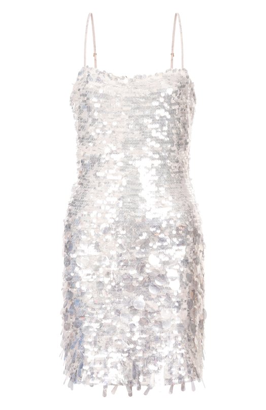Платье с отделкой пайетками Love Shack Fancy D2992-2943 Серебряный D2992-2943