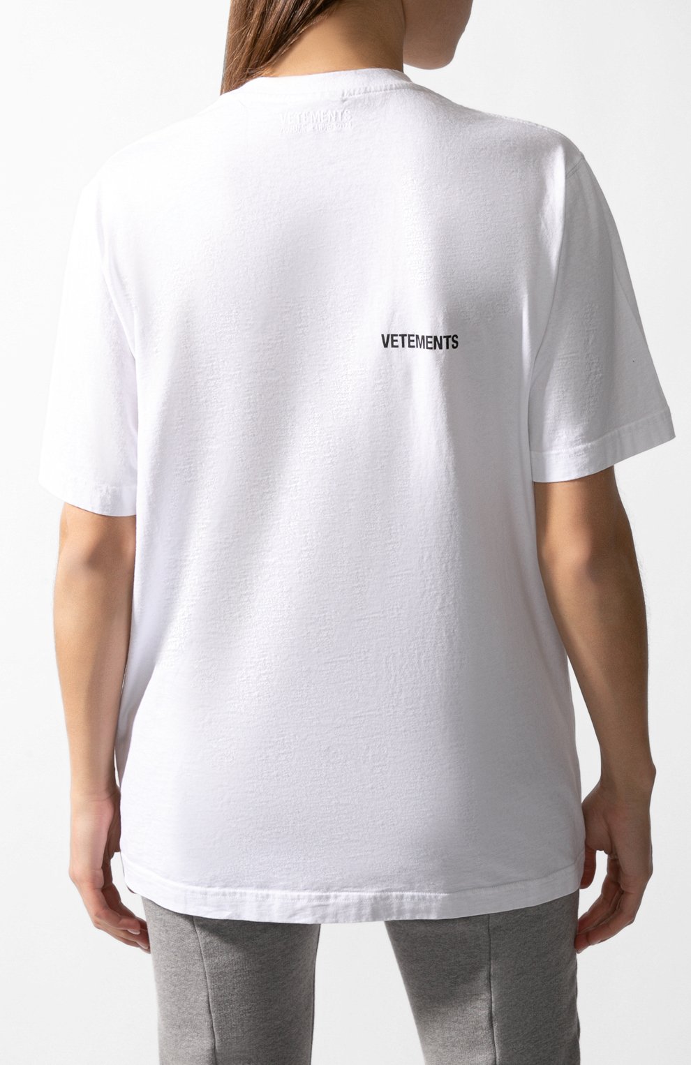 Хлопковая футболка VETEMENTS, арт. UAH21TR501 1600/W, фото 4