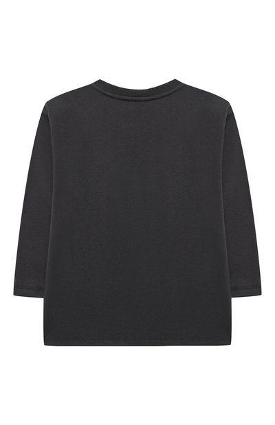 Хлопковый лонгслив SANETTA серого цвета по цене 3165 руб., арт. 10128, фото 2 Хлопковый лонгслив SANETTA, арт. 10128, фото 2