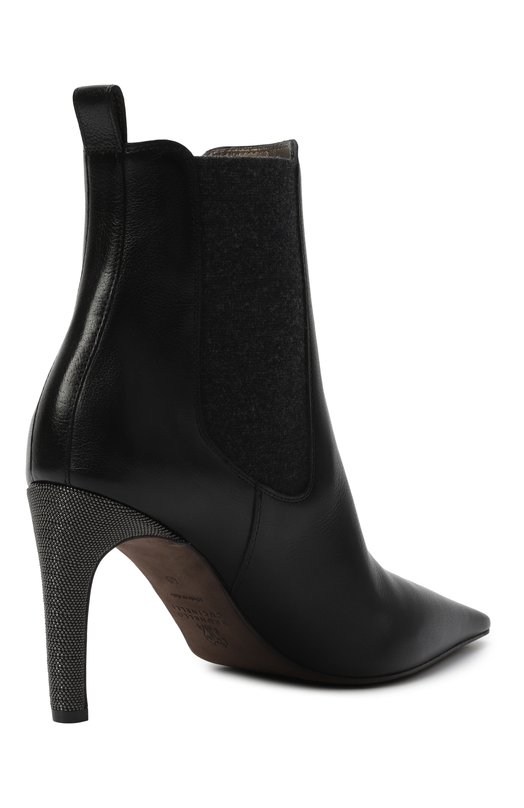 Кожаные ботильоны Brunello Cucinelli MZ0RC3008P Чёрный  MZ0RC3008P Фото 5