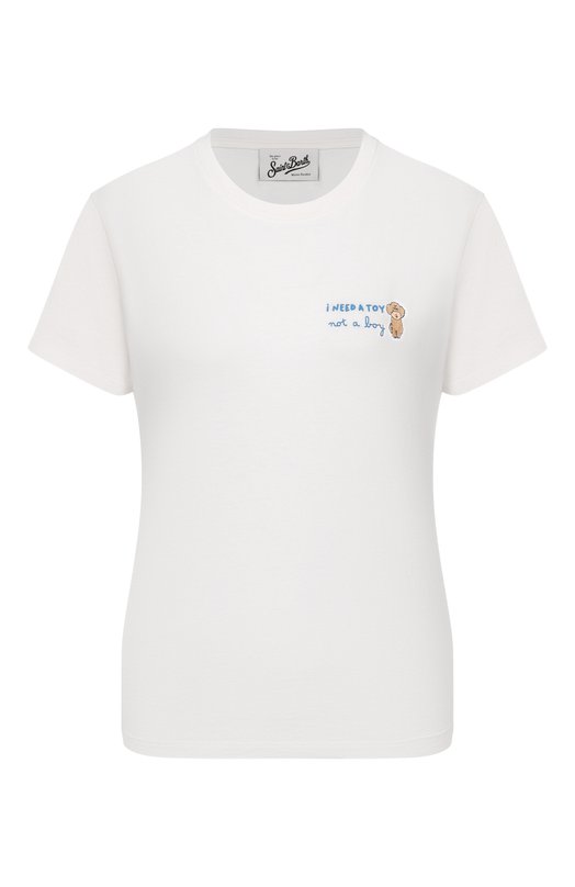 Хлопковая футболка MC2 Saint Barth EMI0002-03800I/EMILIE W Белый EMI0002-03800I/EMILIE W