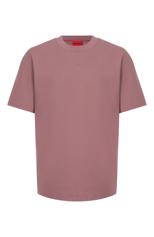 Хлопковая футболка HUGO 50488330 Розовый 50488330