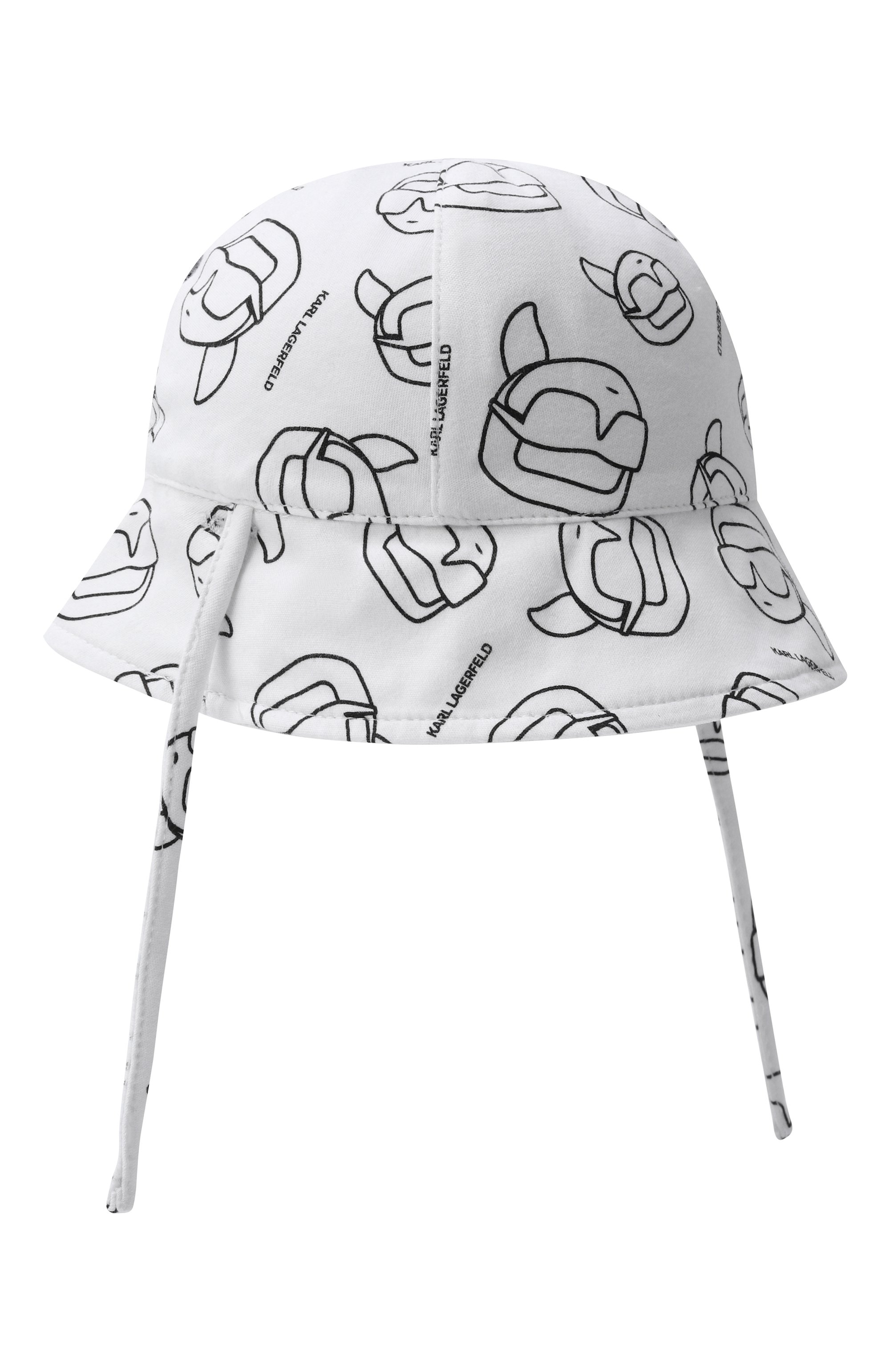 Двусторонняя панама KARL LAGERFELD KIDS белого цвета по цене 5980 руб., арт. Z31188, фото 3 Двусторонняя панама KARL LAGERFELD KIDS, арт. Z31188, фото 3