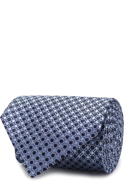 Мужской шелковый галстук с узором ZEGNA, арт. Z3D70/1XW